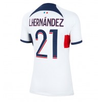 Maglie da calcio Paris Saint-Germain Lucas Hernandez #21 Seconda Maglia Femminile 2023-24 Manica Corta